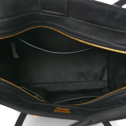 Versace Vitello Calfskin Signature Tote Black 5 of 9