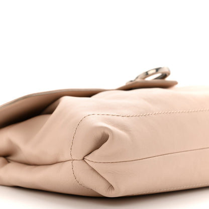 Salvatore Ferragamo Calfskin Gancini Chain Shoulder Bag New Bisque 8 of 10