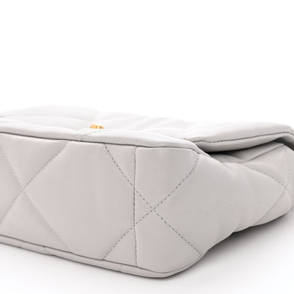 Chanel Lambskin Quilted Medium Chanel 19 Flap Grey 10 of 10