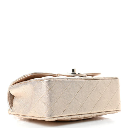 Chanel Metallic Lambskin Quilted Mini Rectangular Flap Gold 3 of 4