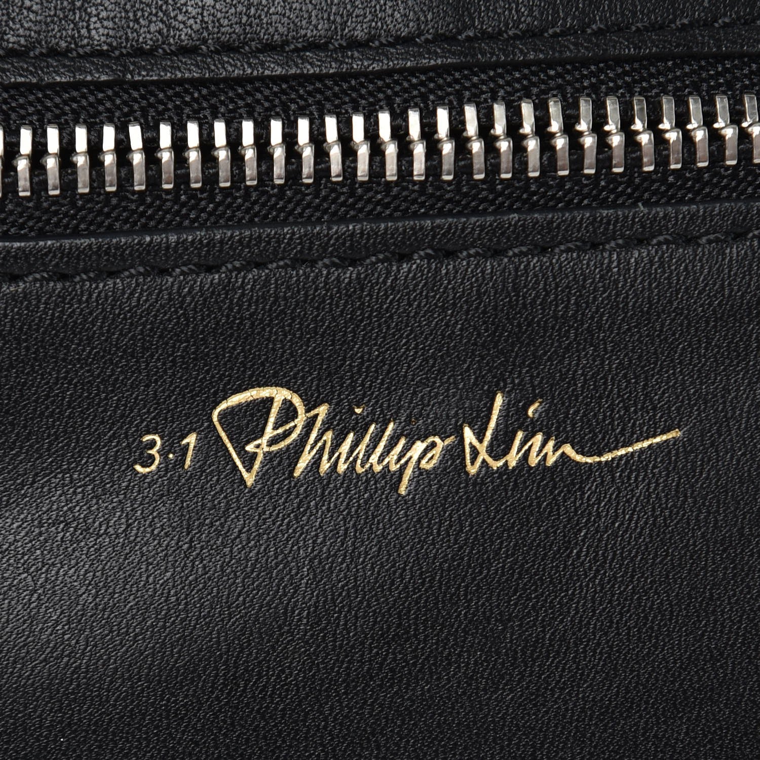 3.1 Phillip Lim 3.1 Smooth Calfskin Bi-Color Small Soleil Bucket Bag Off White Black 7 of 10