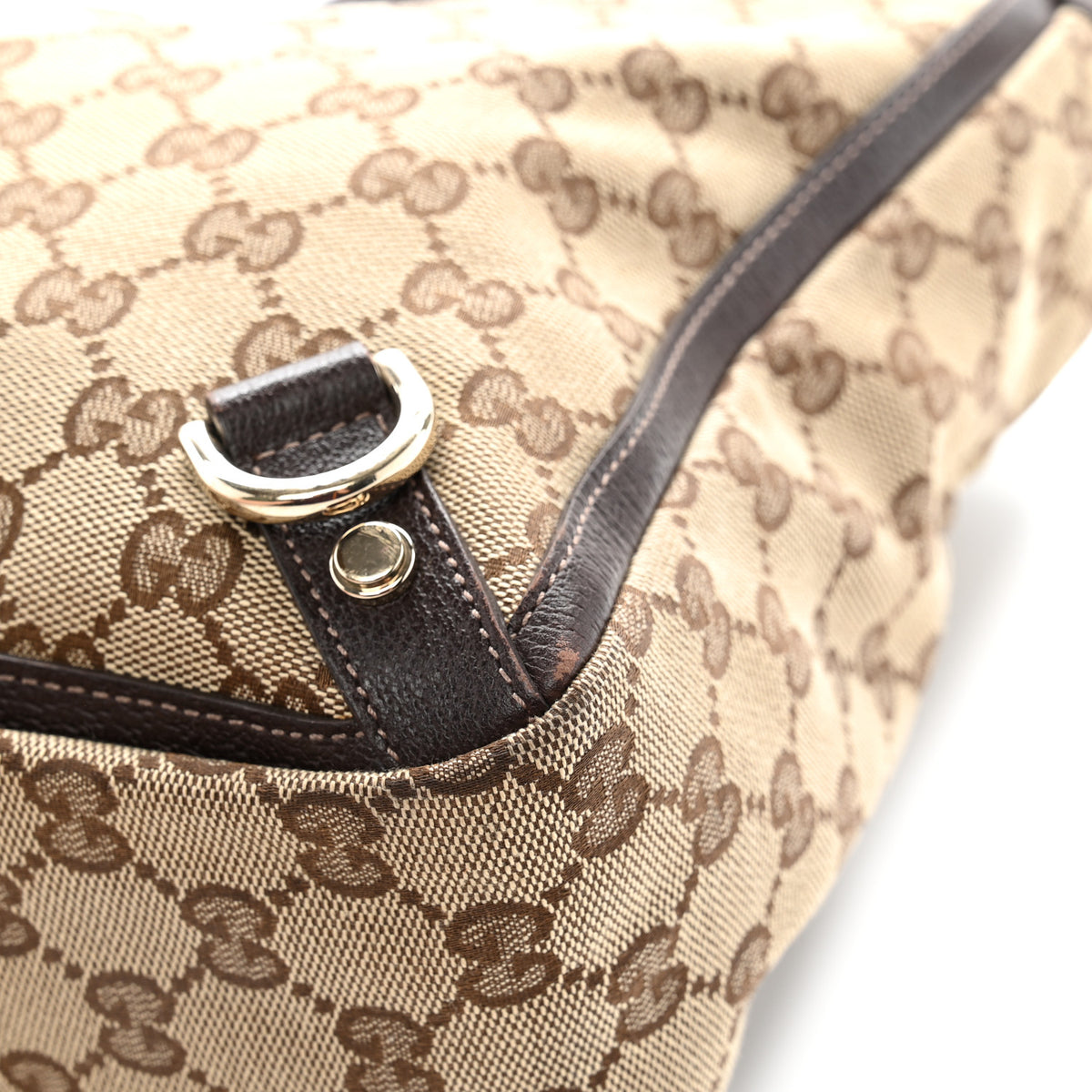 Monogram Medium Abbey Tote  Brown