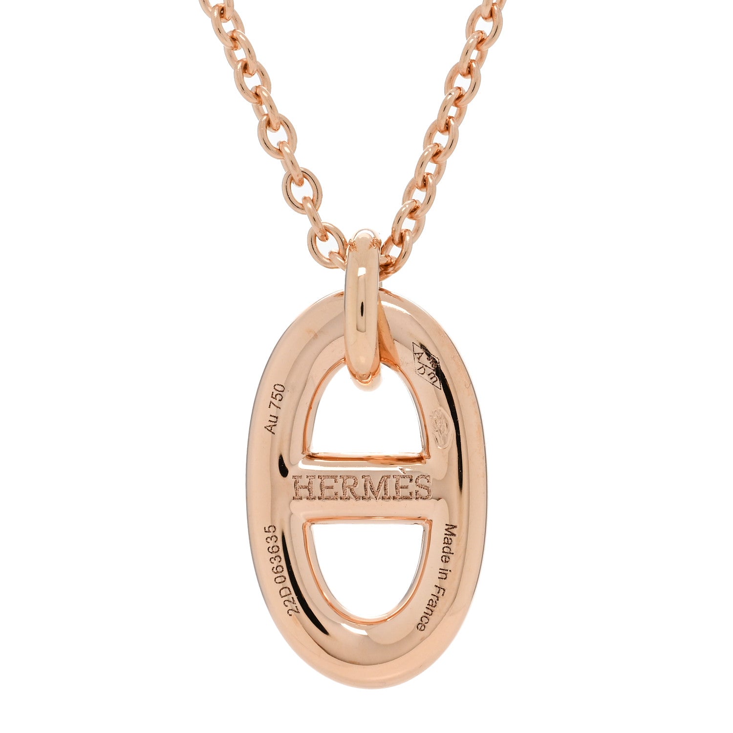 Hermes 18K Rose Gold PM Farandole Pendant Necklace 5 of 5