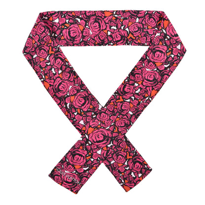 Louis Vuitton Silk Rock'n'Roses Bandeau Berry 1 of 6