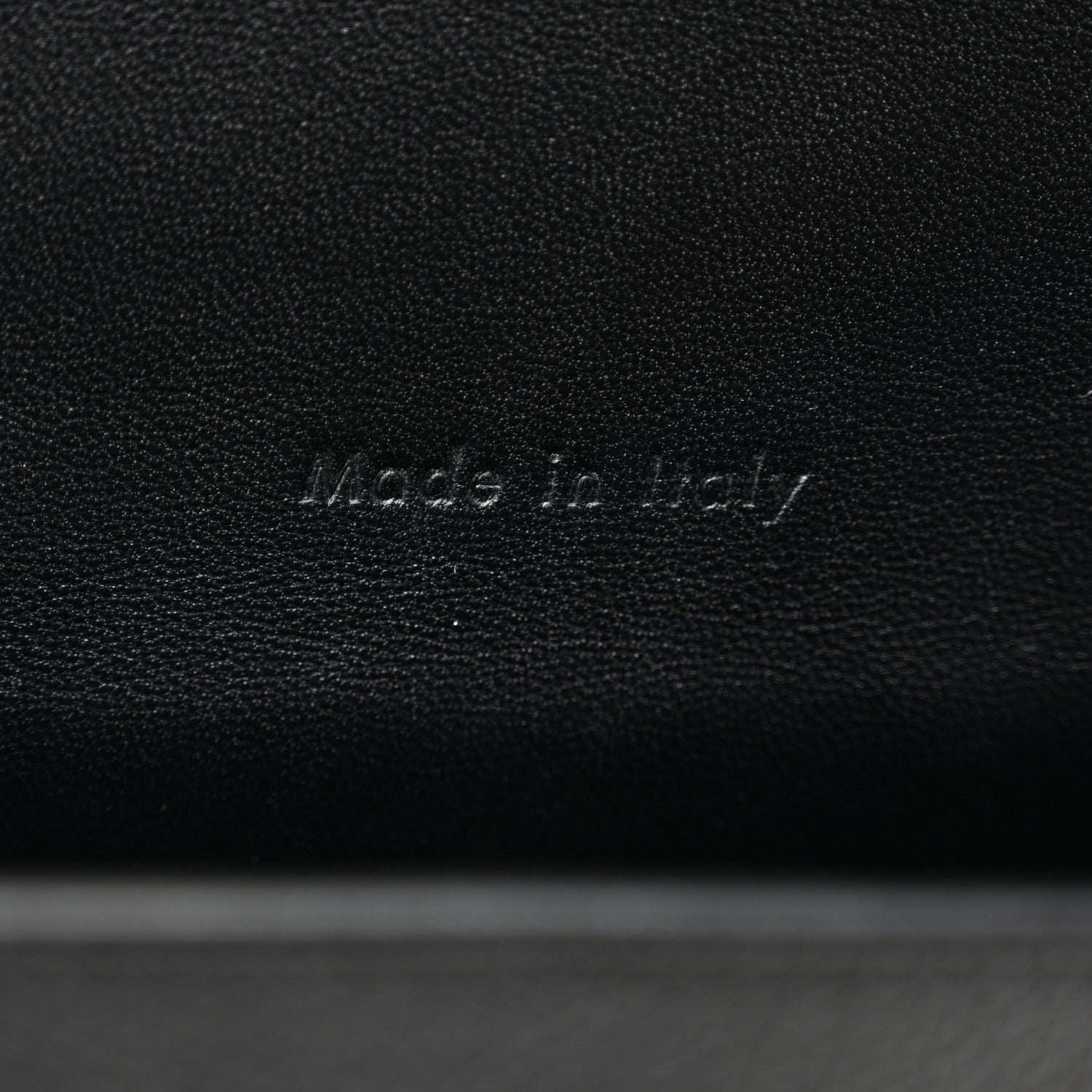 Celine Grained Calfskin Compact Trotteur Black 7 of 10