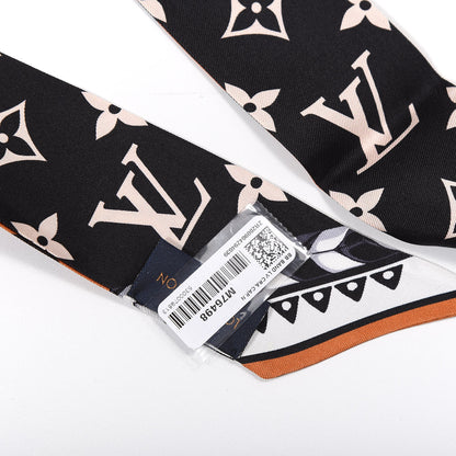 Louis Vuitton Silk Monogram LV Crafty Bi Color BB Bandeau Caramel Black 3 of 3