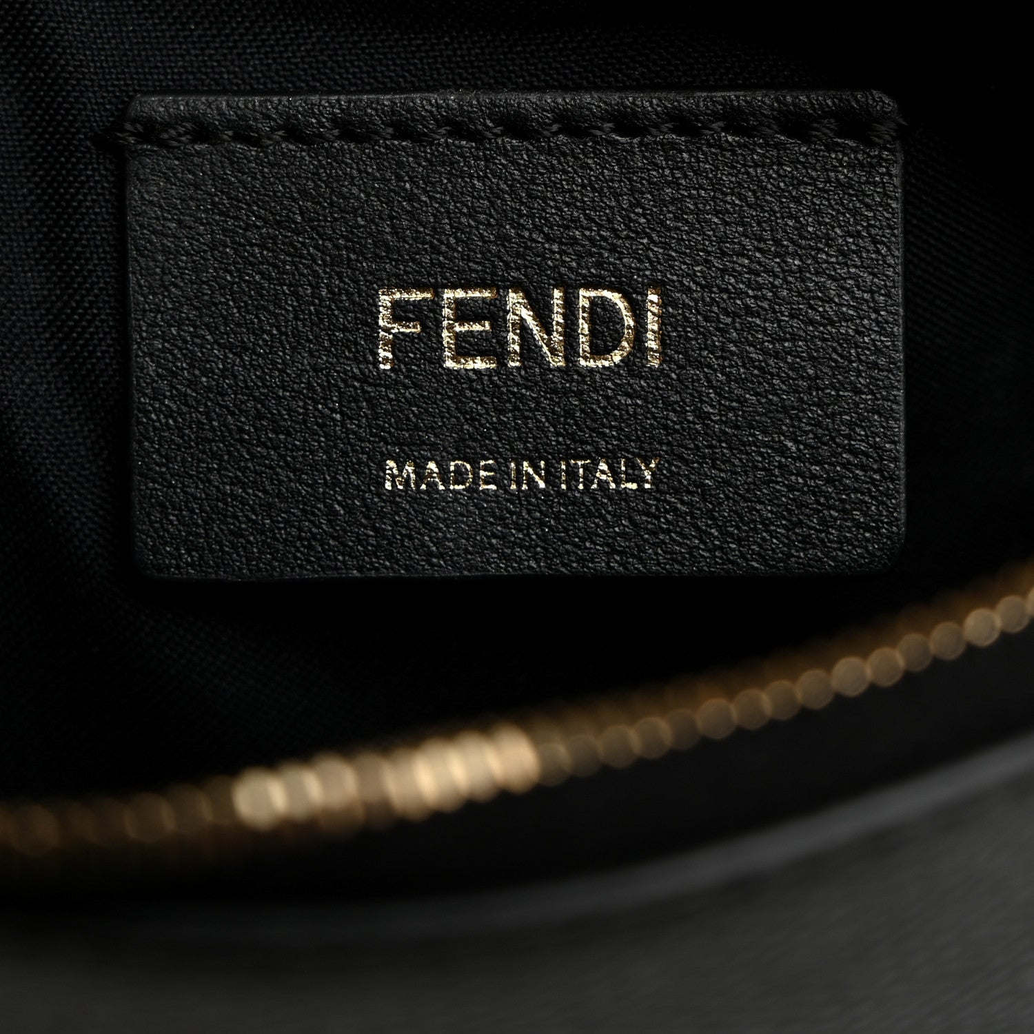 Fendi Vitello Cruise F is Fendi Medium Envelope Wallet on Chain Black 6 of 10