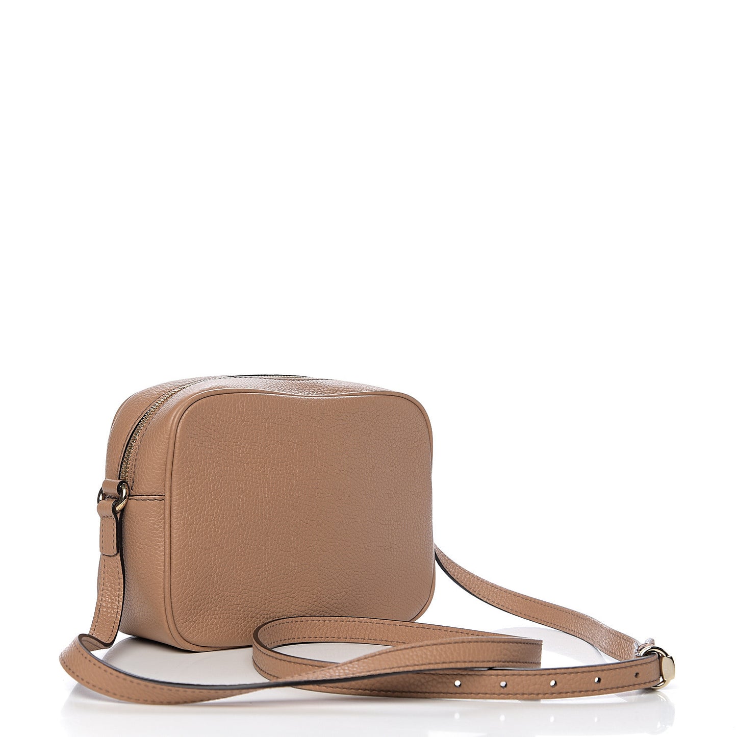 Pebbled Calfskin Small Soho Disco Bag Rose Beige