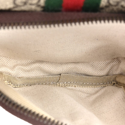Gucci GG Supreme Monogram Web Mini Ophidia Double Zip Messenger Bag Beige New Acero 6 of 10