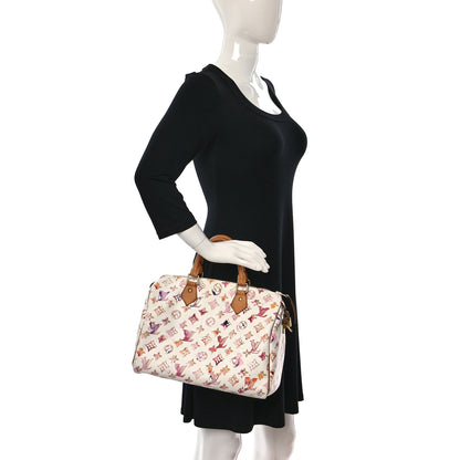 Louis Vuitton Watercolor Aquarelle Speedy 30 White 2 of 12