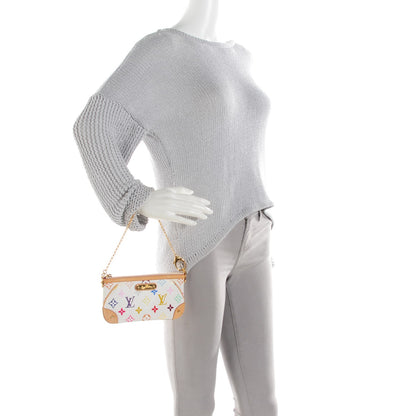 Louis Vuitton Monogram Multicolor Pochette Milla MM White 2 of 7