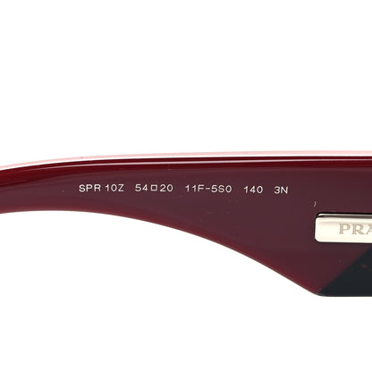 Prada Acetate Symbole Sunglasses SPR 10Z Black Red 6 of 7