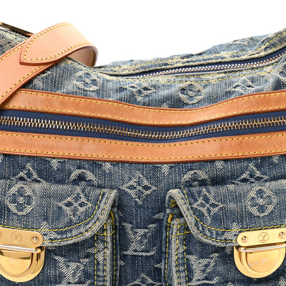 Louis Vuitton Monogram Denim Baggy PM Blue 7 of 12