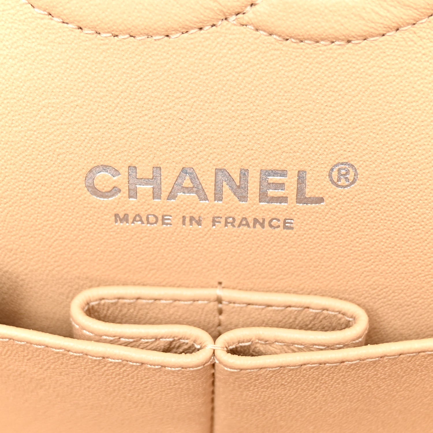 Chanel Caviar Quilted Medium Double Flap Beige 6 of 10