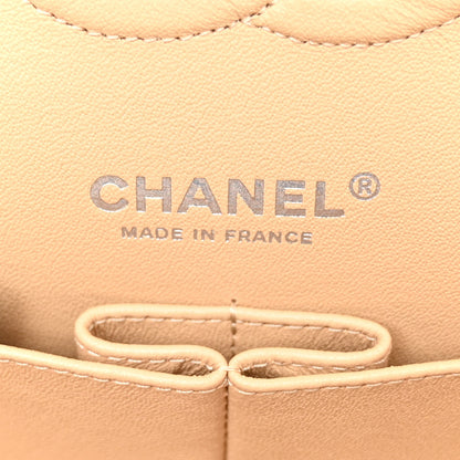 Chanel Caviar Quilted Medium Double Flap Beige 6 of 10