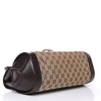Gucci Monogram Bamboo Bullet Bag Dark Brown 4 of 15