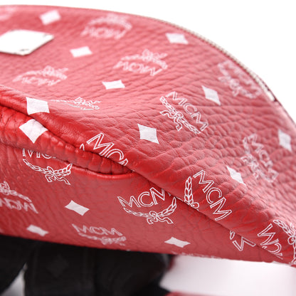 MCM Visetos Medium Stark Belt Bag Red 6 of 10
