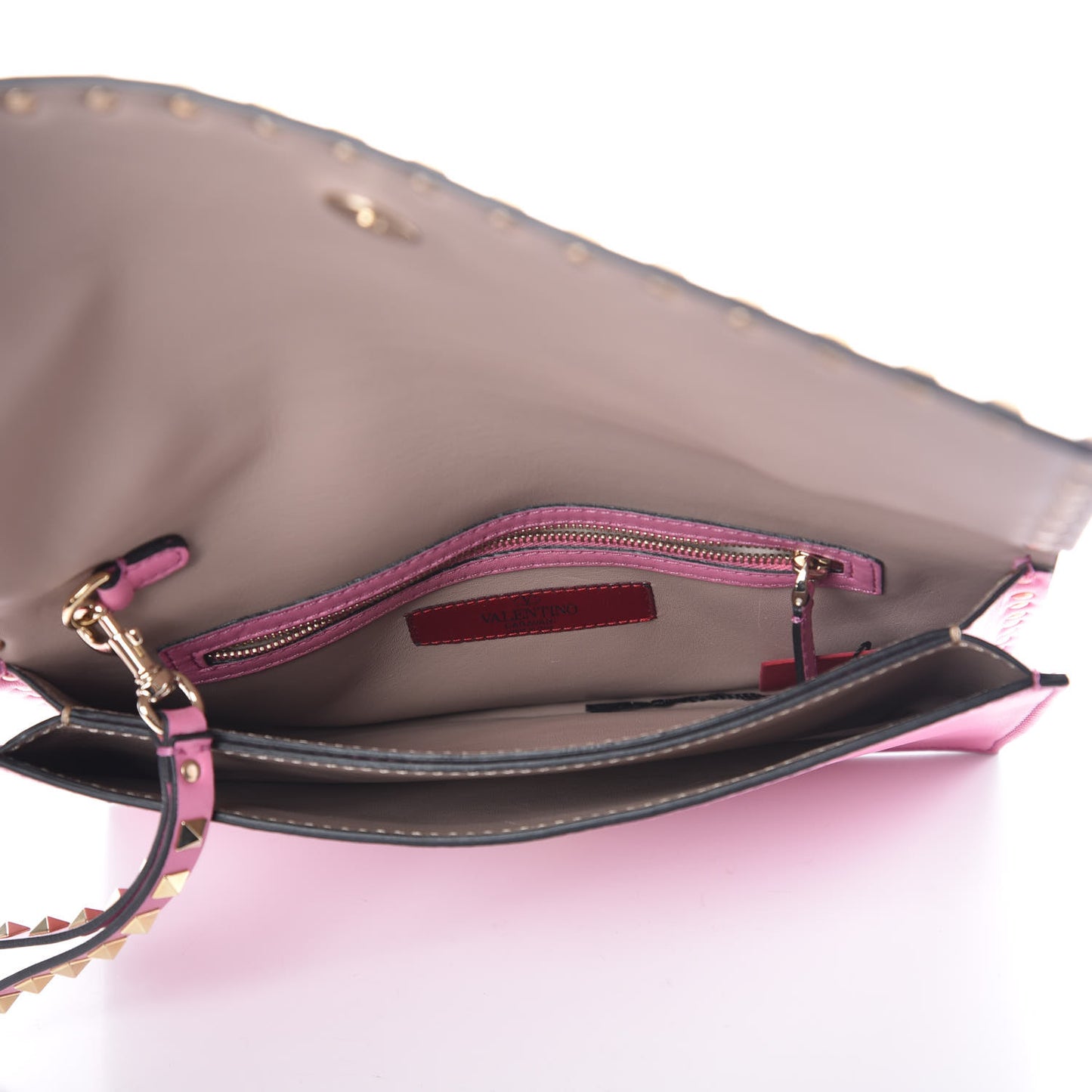 Nappa Rockstud Wristlet Clutch Ninphea