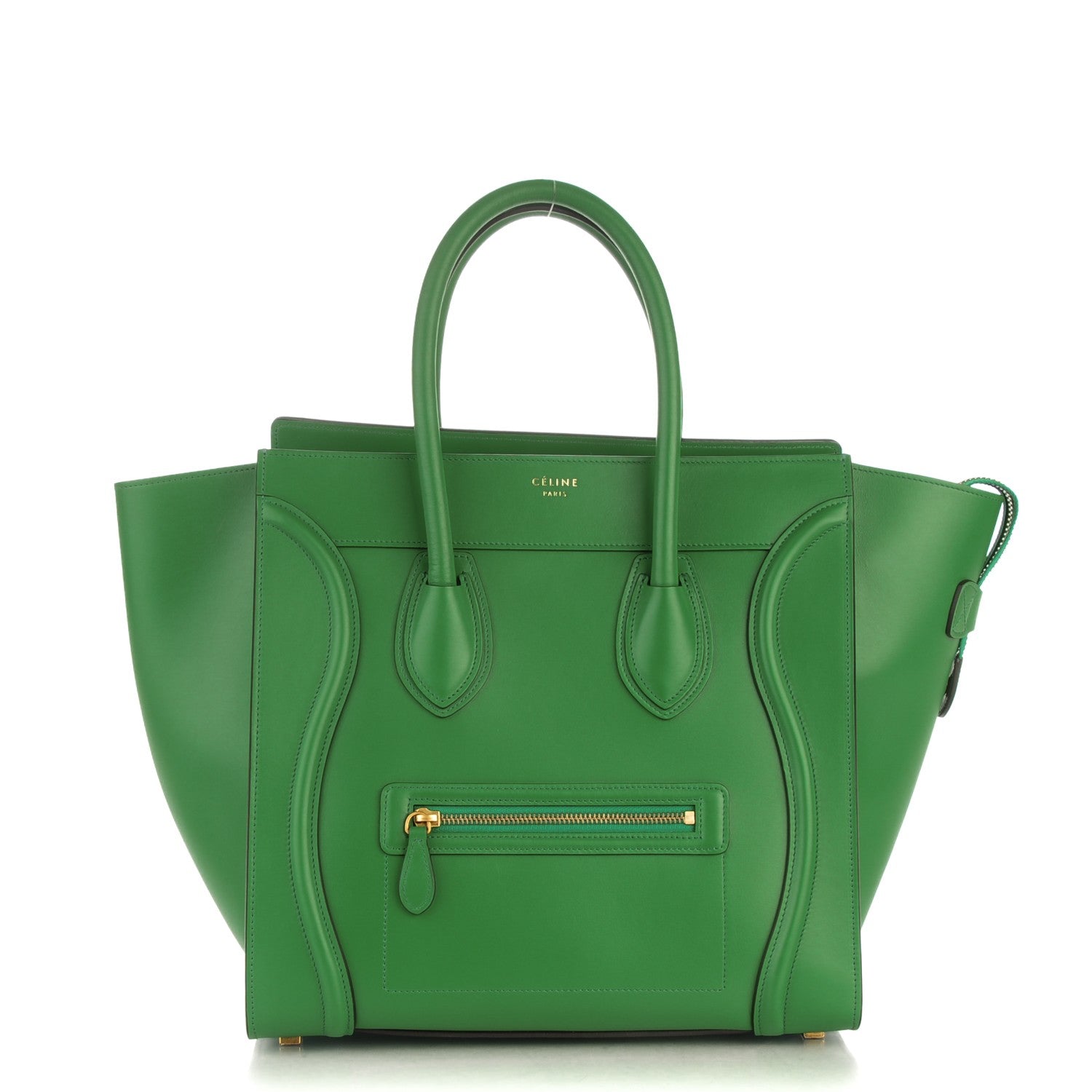 Celine Palmelato Mini Luggage Grass Green 1 of 8