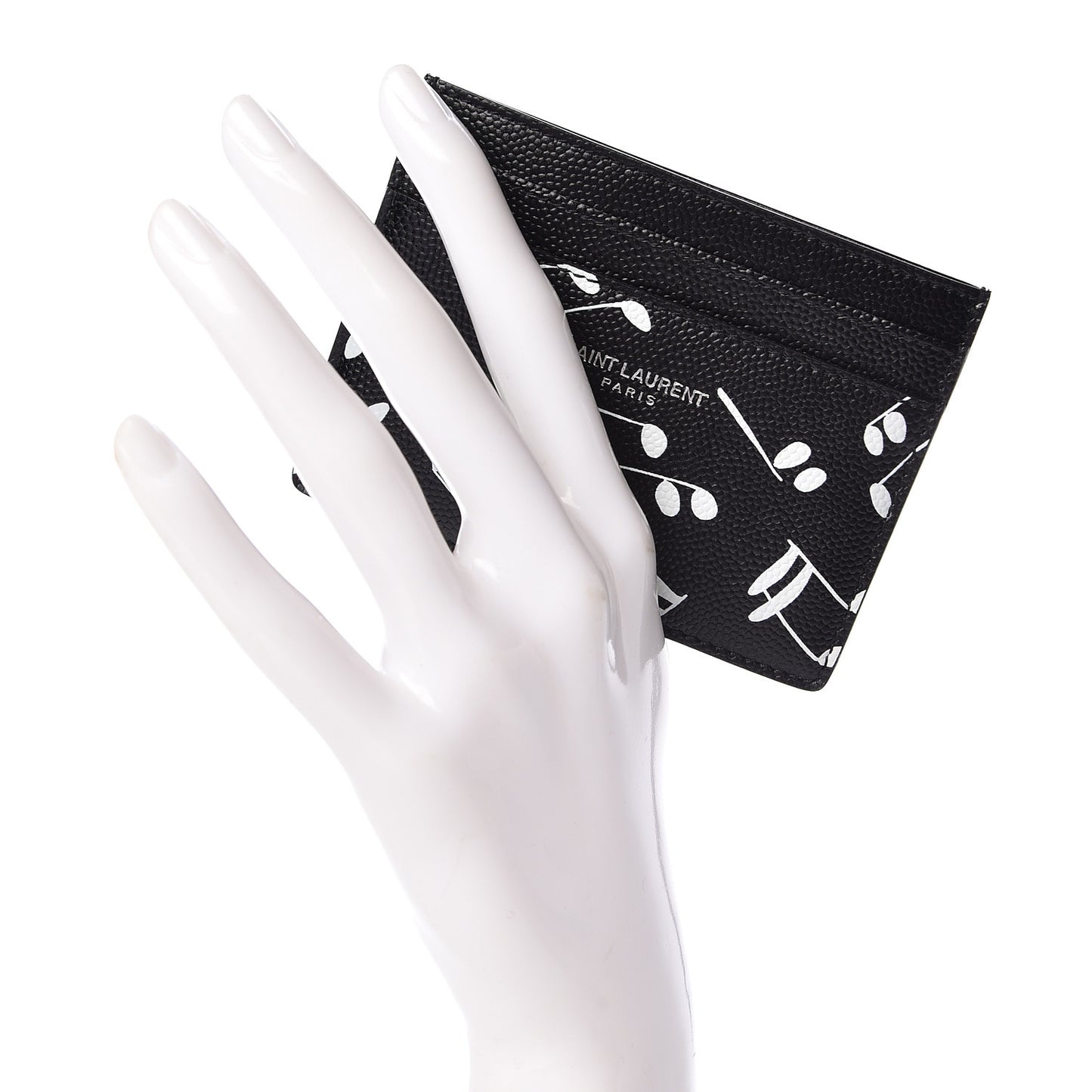 Grain de Poudre Musical Notes Credit Card Case Black
