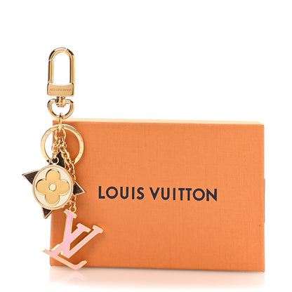 Louis Vuitton Metal Monogram Epi Spring Street Bag Charm Key Holder Gold 4 of 4