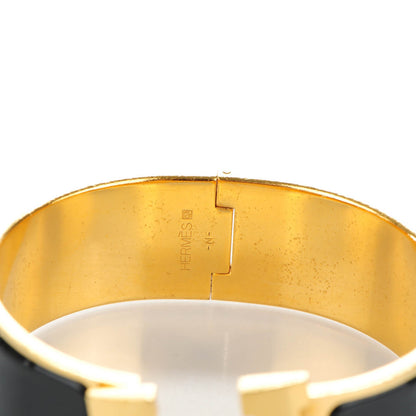 Hermes Enamel Wide Clic Clac H Bracelet PM Black 5 of 5