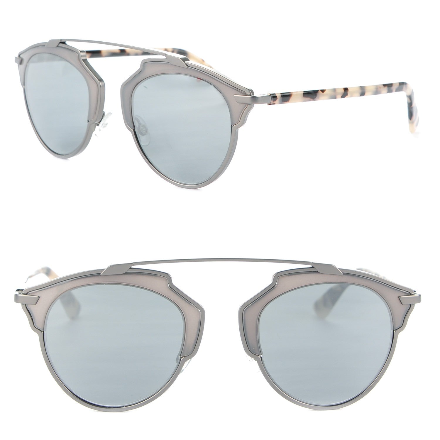 Christian Dior So Real Sunglasses Ruthenium Light Havana 1 of 8