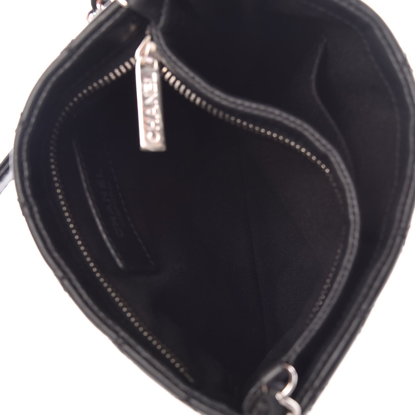 Quilted Lambskin Crossbody Bag Black