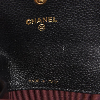 Chanel Caviar Quilted Flap Card Holder Black 6 of 8