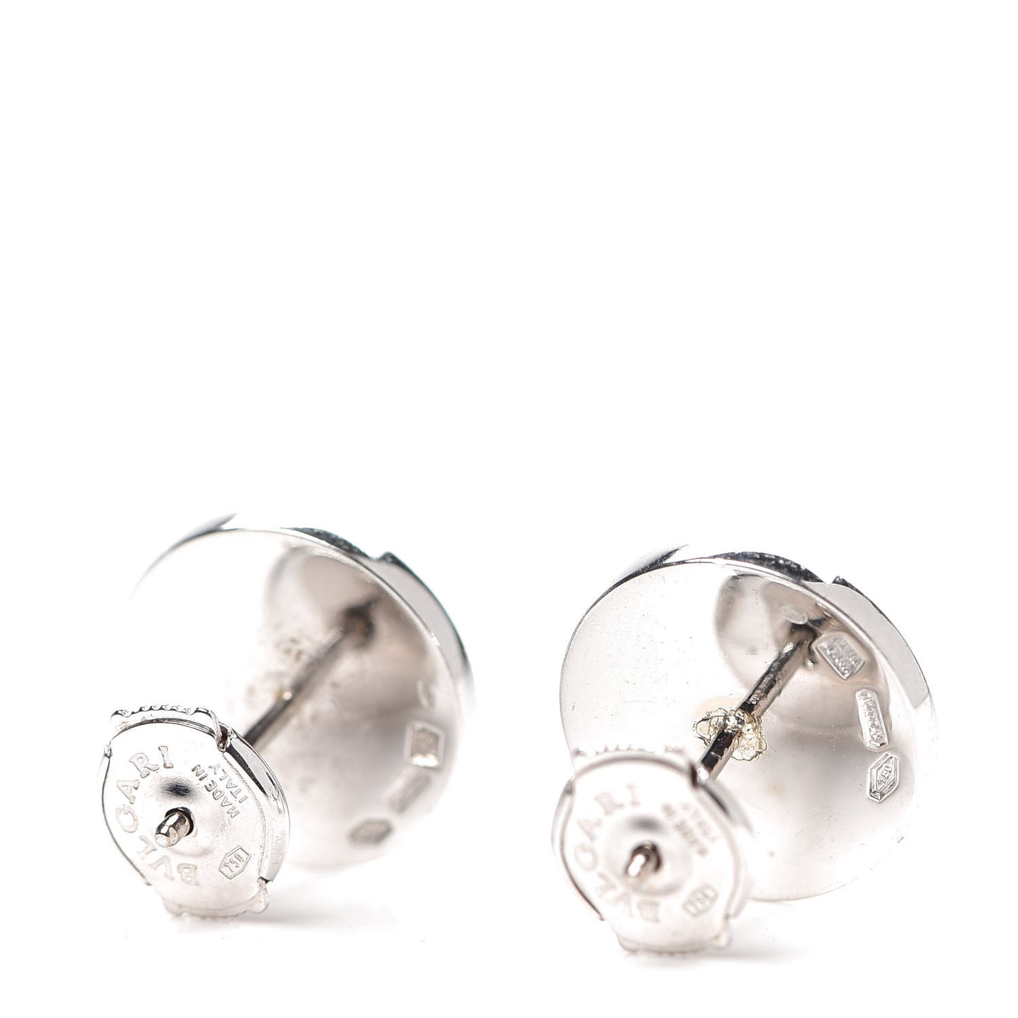 18K White Gold Black Onyx BVLGARI BVLGARI Stud Earrings