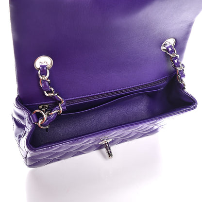 Chanel Patent Quilted Mini Rectangular Flap Purple 5 of 8