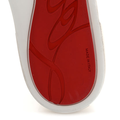 Christian Louboutin Calfskin Crocodile Embossed Vieirissima Orlato Flat Sneakers 39 Nougat 8 of 12