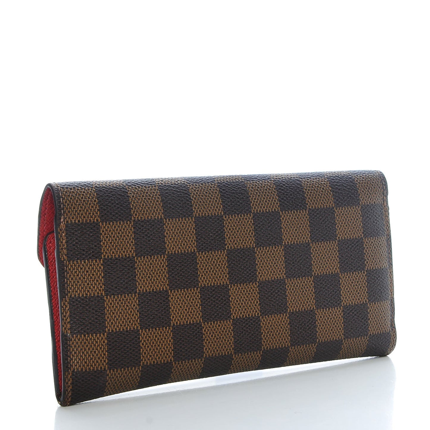 Damier Ebene Josephine Wallet Red