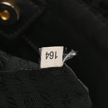Prada Tessuto Nylon Origami Pleated Tote Black 7 of 14