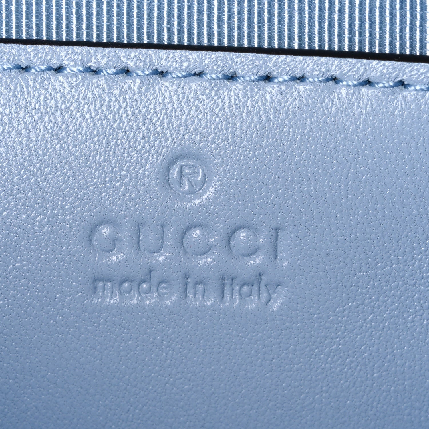 Gucci Lambskin Matelasse Small GG Marmont Shoulder Bag Light Blue 6 of 10