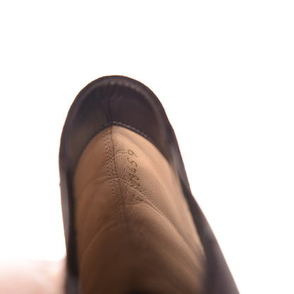 Chanel Suede Patent Cap Toe Short Boots 38.5 Brown 10 of 15
