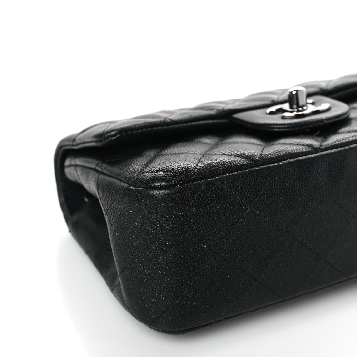 Chanel Iridescent Caviar Quilted Mini Rectangular Flap Black 8 of 10