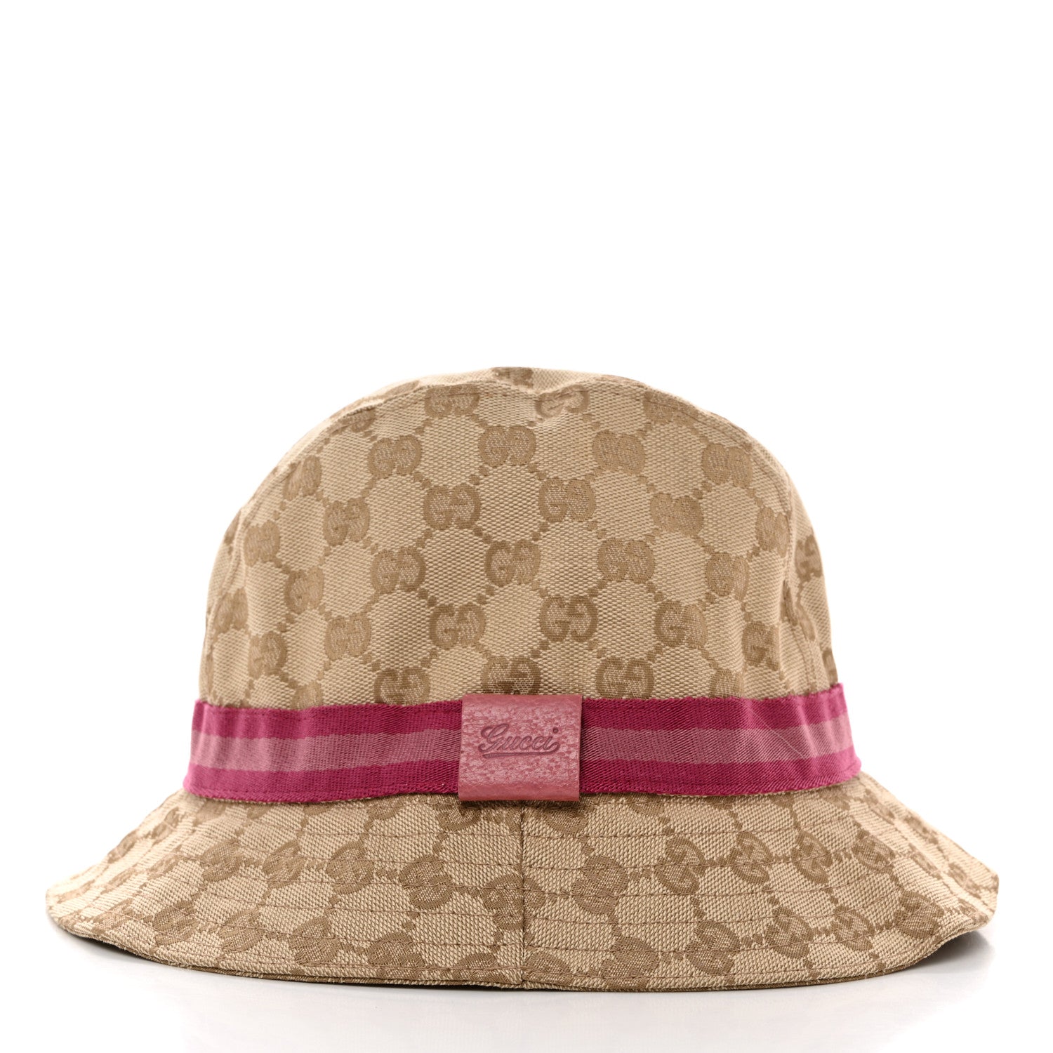 Gucci GG Monogram Web Bucket Hat S Beige Pink 4 of 8