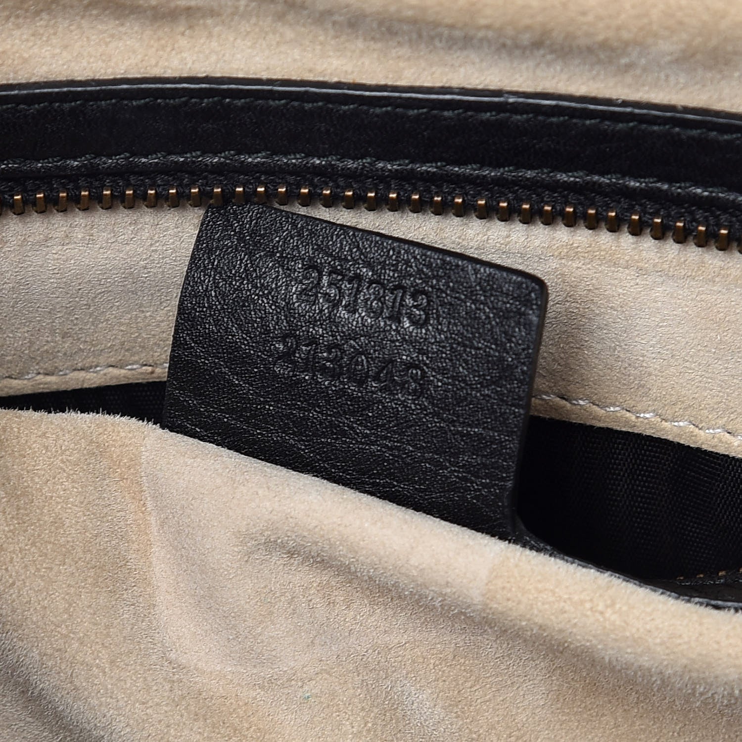 Gucci Pebbled Calfskin Medium 1973 Top Handle Satchel Black 7 of 16