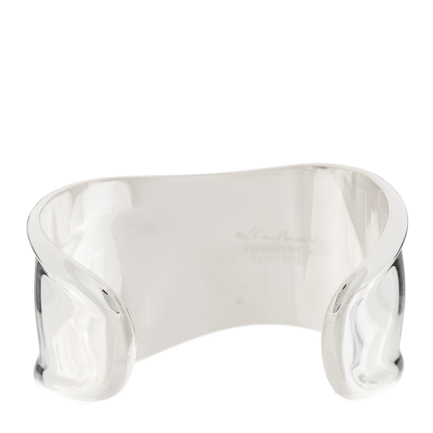 Sterling Silver Small Elsa Peretti Left Wrist Bone Cuff Bracelet