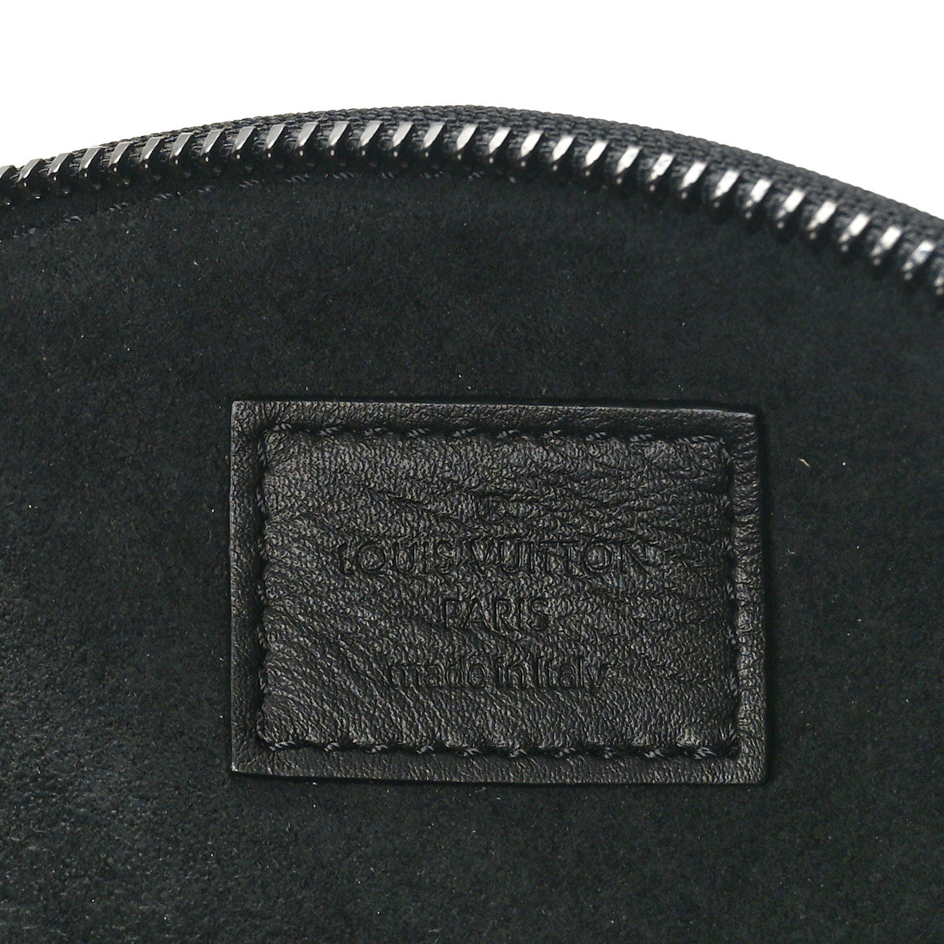 Louis Vuitton Calfskin Since 1854 Disc Pouch Black Multicolor 6 of 7