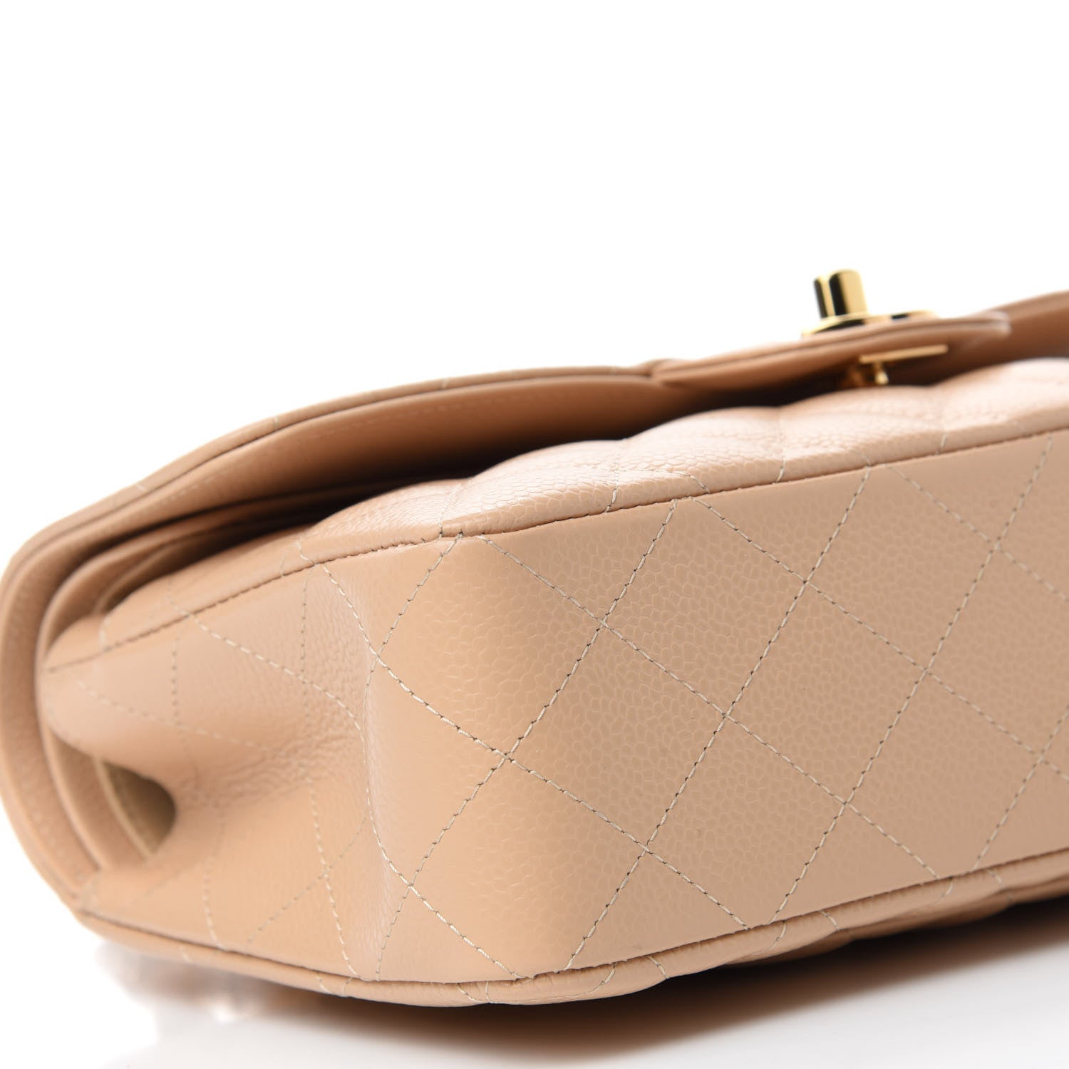 Chanel Caviar Quilted Small Double Flap Beige 6 of 10