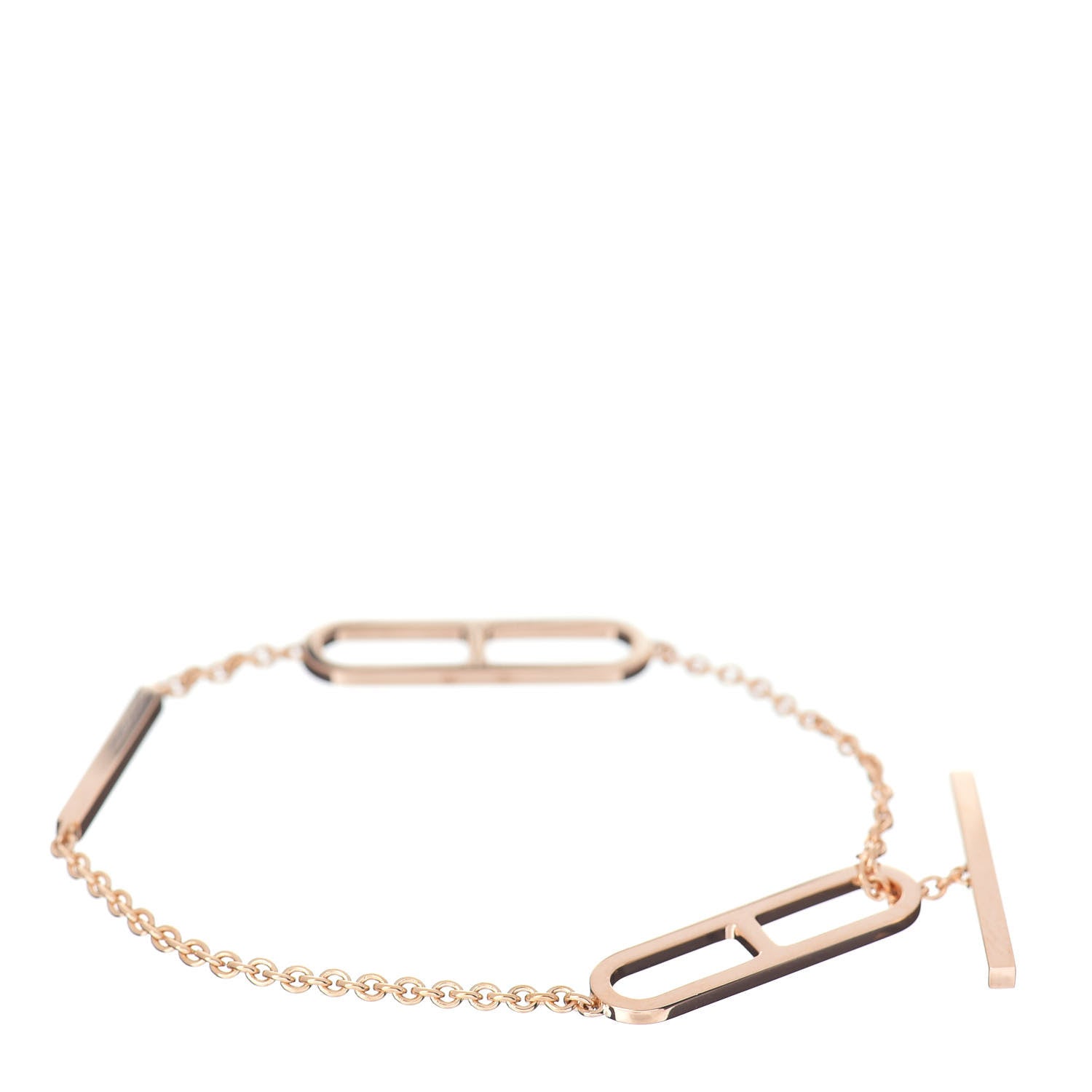 Hermes 18K Rose Gold PM Ever Chaine D'Ancre Bracelet SH 3 of 4