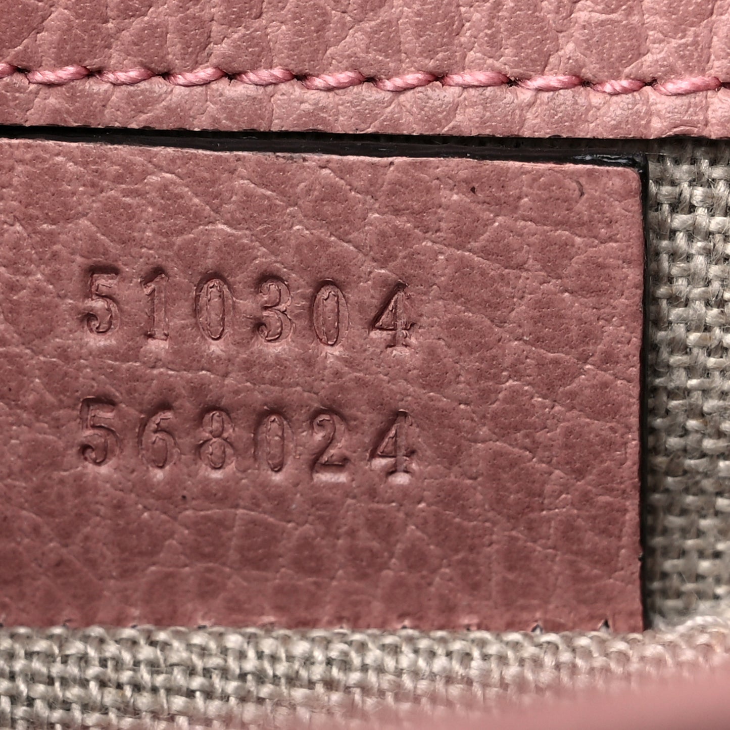Dollar Calfskin Small Interlocking G Shoulder Bag Soft Pink