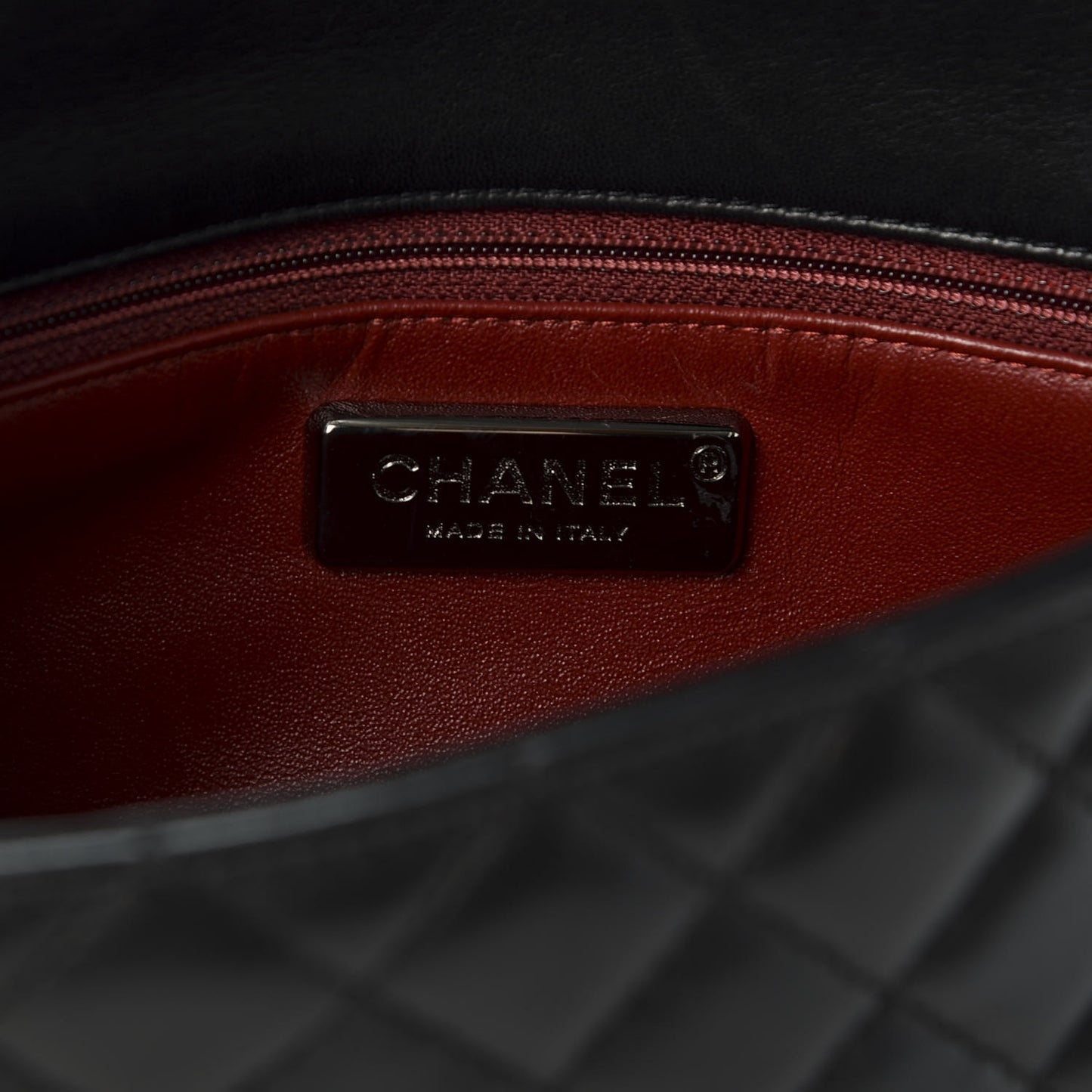 Lambskin Quilted Medium Westminster Pearl Flap Black
