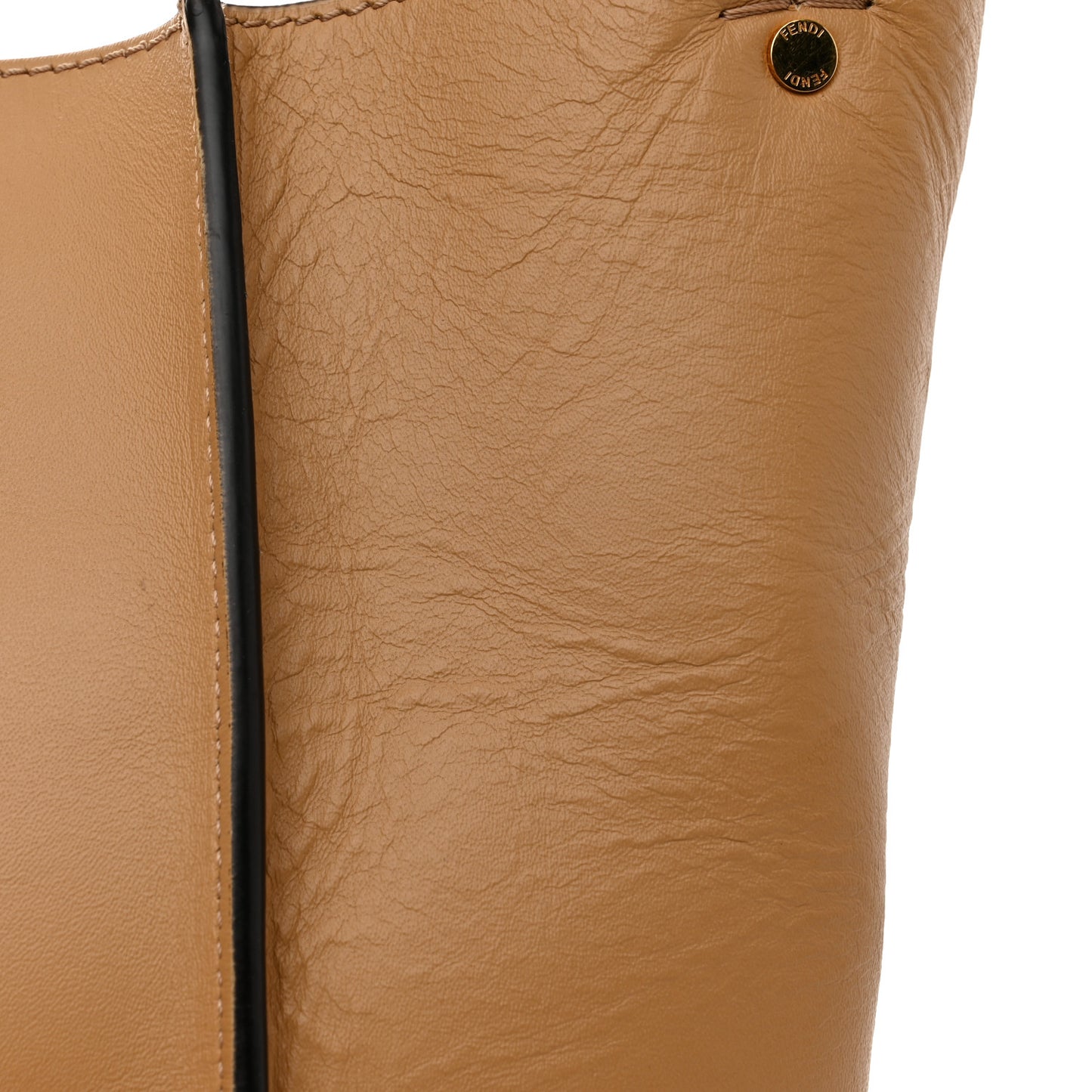 Vitello King Medium Fendi Way Tote Miele Scuro