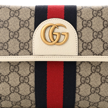 Gucci GG Supreme Monogram Web Small Ophidia Belt Bag 80 32 Beige Ebony White 8 of 10