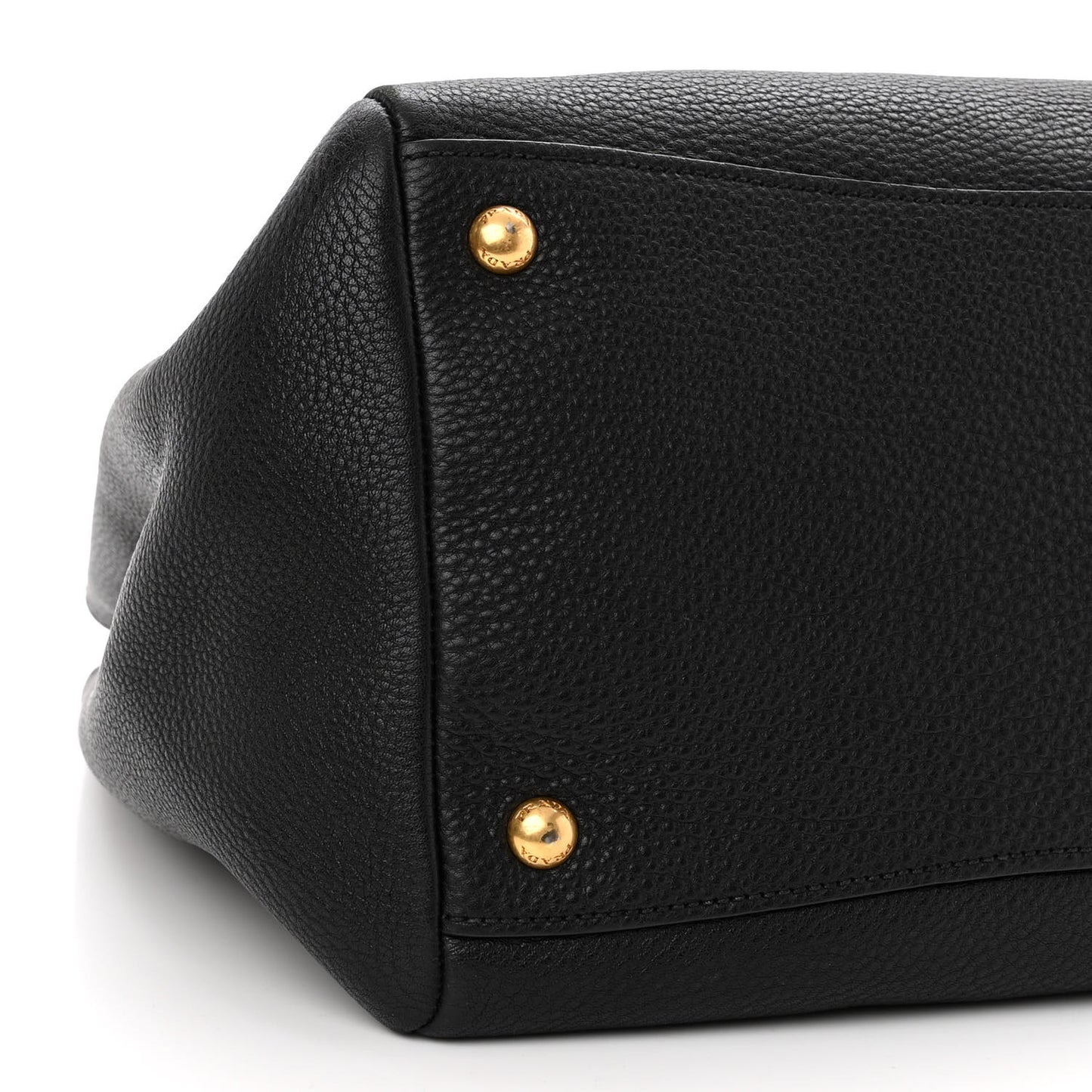 Vitello Daino Shopping Satchel Black