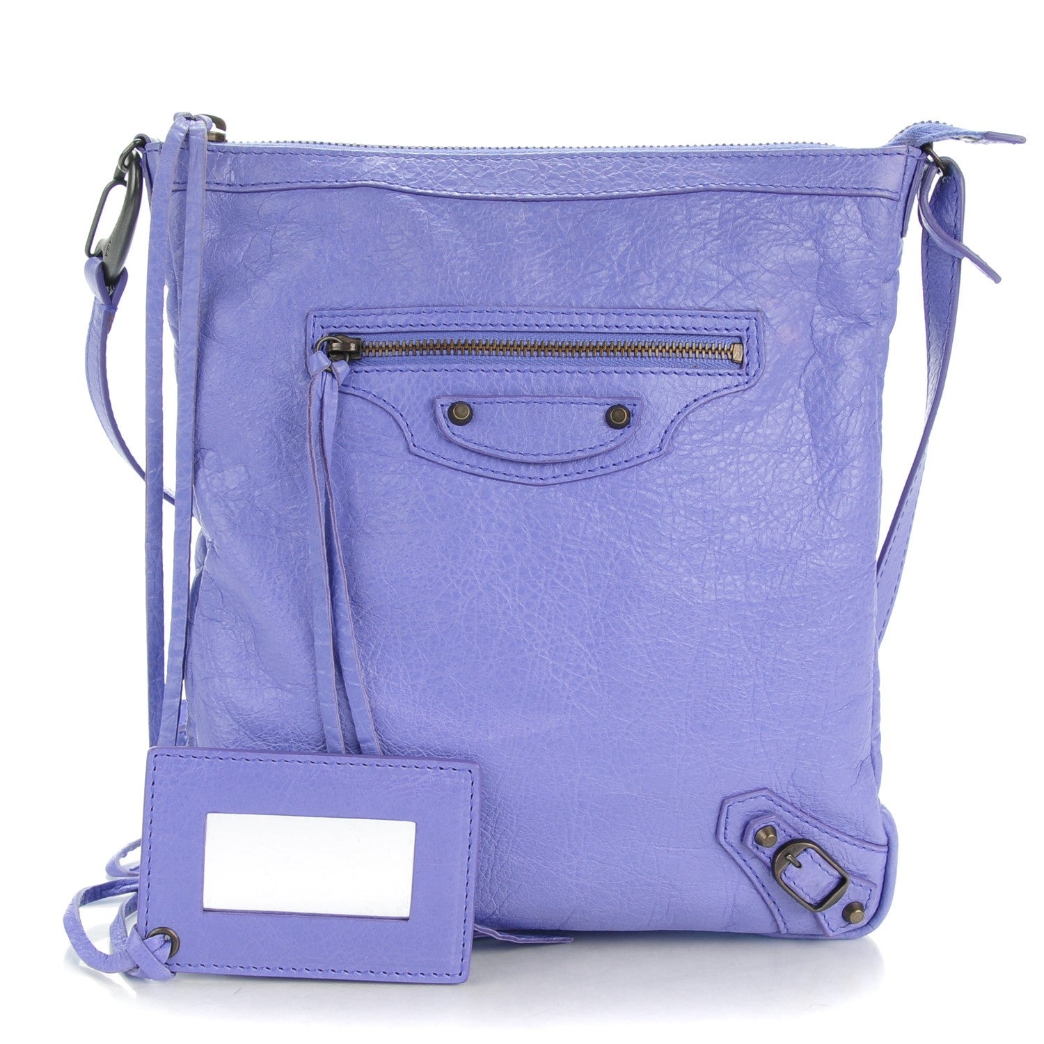 Balenciaga Agneau Classic Hardware Flat Crossbody Mauve 1 of 7