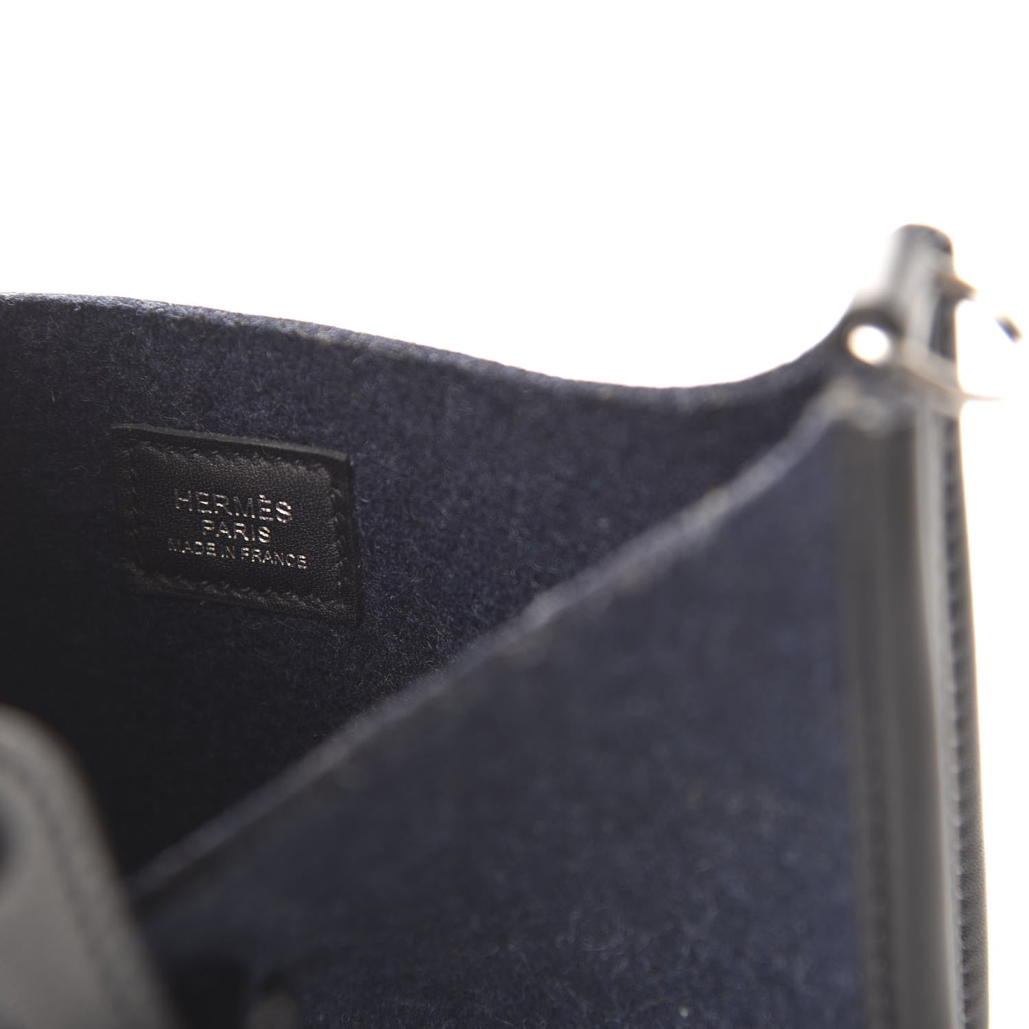Hermes Swift Sangle Wooly Evelyne TPM Bleu Nuit Black 8 of 9